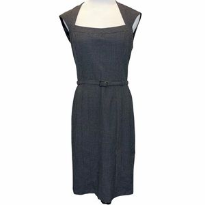 White House Black Market Cap Sleeve Black Dress 10
